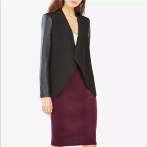 BCBG Abree maxmara leather stylish jacket coat XS S